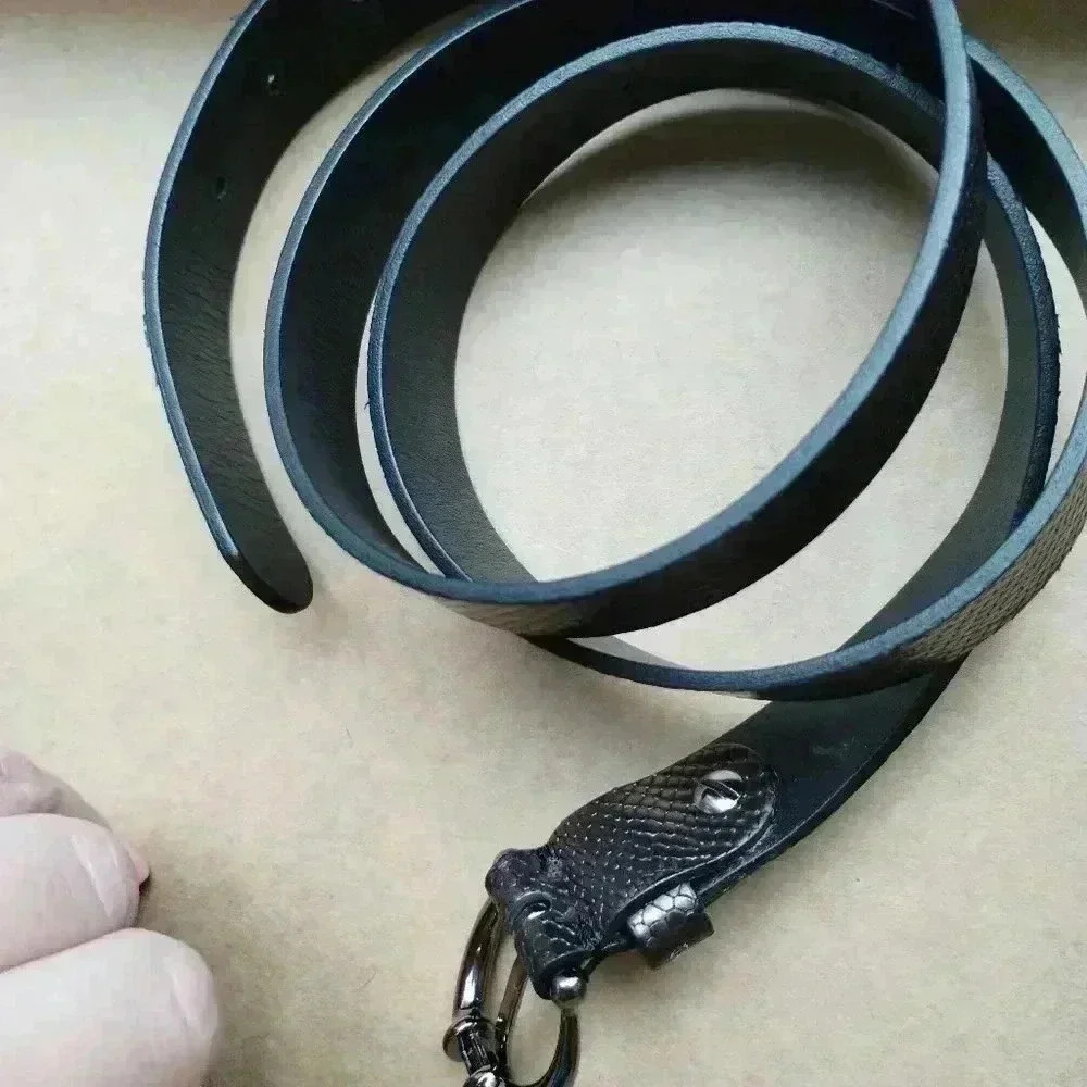 NWT Peserico exotic leather belt women sz 95 with dust bag - Picture 3 of 7